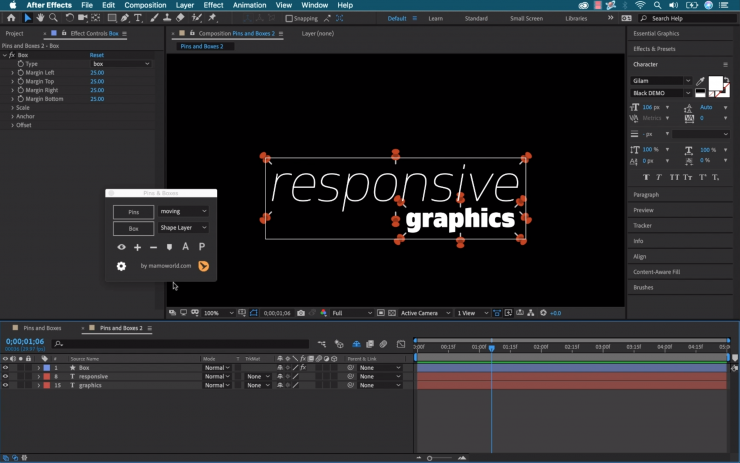 after effects animation template